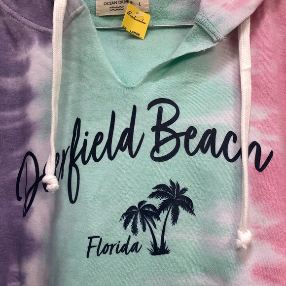 Ocean Drive Cropped Hoodie NWT Large - Picture 3 of 3